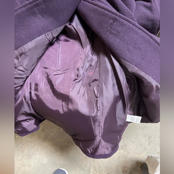 GEORGE GIRLS DEEP PURPLE PEA COAT SIZE LARGE  (12-14) - Picture 9 of 10